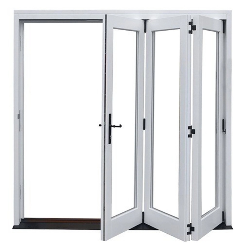 Pantalla plegable de diseño moderno de vidrio insonorizado de aluminio con ventanas dobladas con valor ≤2,1 K