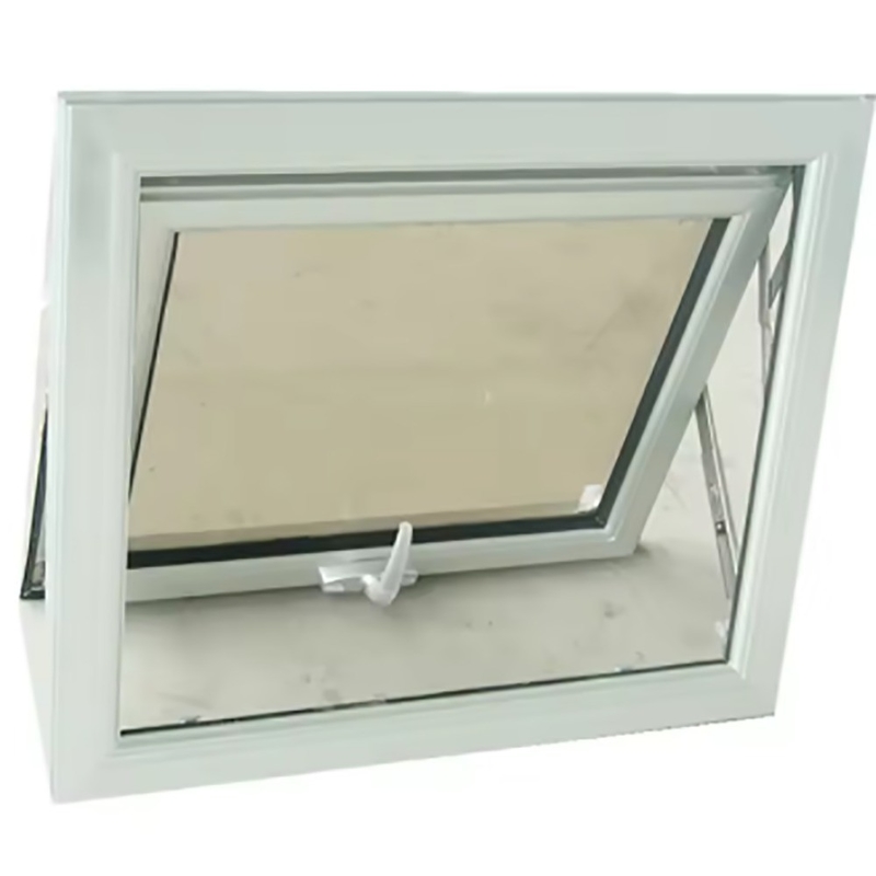 Ventanas de toldo de aleación de aluminio gris y blanco para edificios terminales