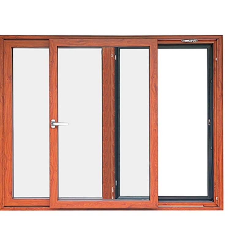 Últimas ventanas correderas de aluminio de diseño con 1.1W/ (m2·K) Rendimiento de aislamiento térmico para casa y oficina