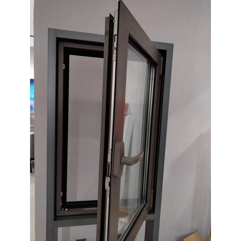 Ventanas de vidrio de revestimiento francés con malla de acero inoxidable 304 y hardware original SKATE
