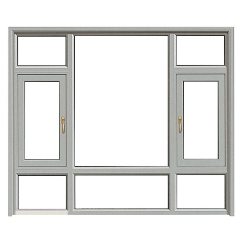 Tamaño personalizado Disminución térmica de aluminio Casamento de vidrio Ventanas para la solución de cortinas colgantes