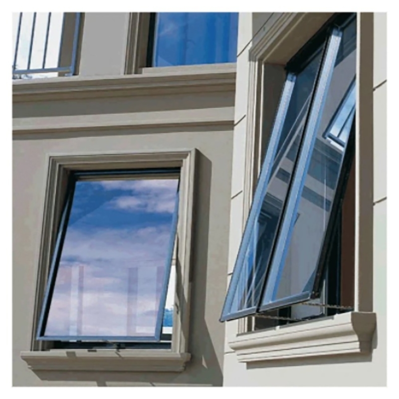 Skate colores personalizados de revestimiento en polvo de aluminio Awning Ventana con superior estanqueidad al agua