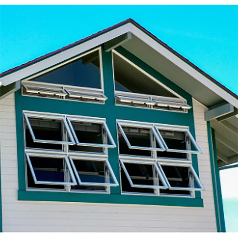 Skate colores personalizados de revestimiento en polvo de aluminio Awning Ventana con superior estanqueidad al agua