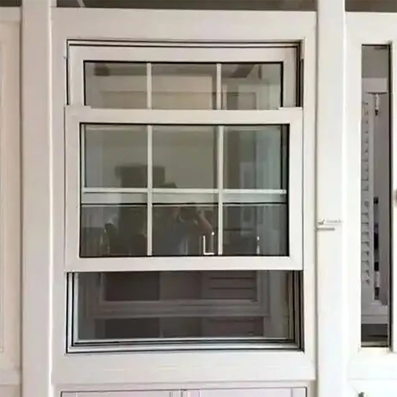 Ventanas de vidrio de aluminio con deslizamiento vertical automático de doble colgante para cortinas colgantes