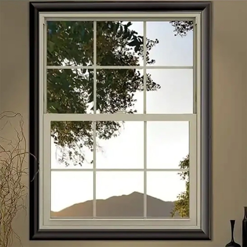 Ventanas de vidrio de aluminio con deslizamiento vertical automático de doble colgante para cortinas colgantes