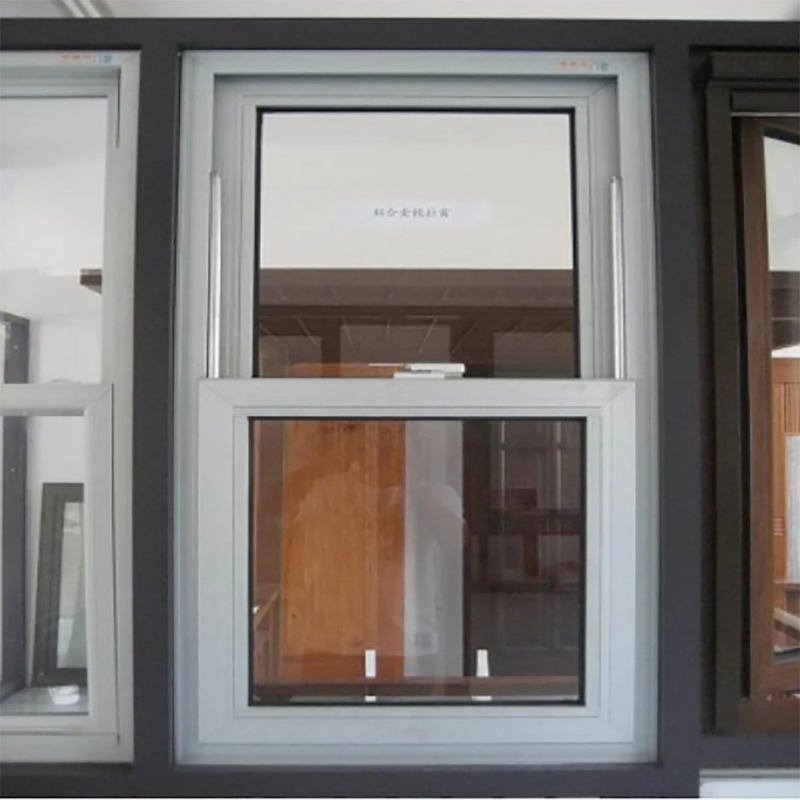 Ventanas de vidrio de aluminio con deslizamiento vertical automático de doble colgante para cortinas colgantes