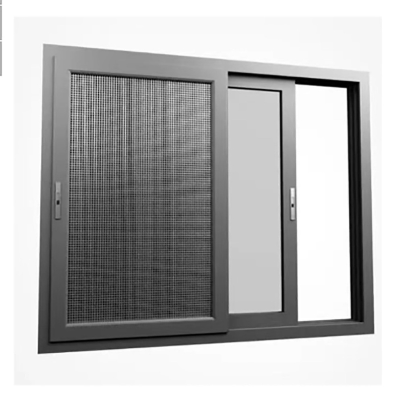 Ventanas correderas de aleación de aluminio de sello de 8 vías para decoración de fachadas de cortinas colgantes