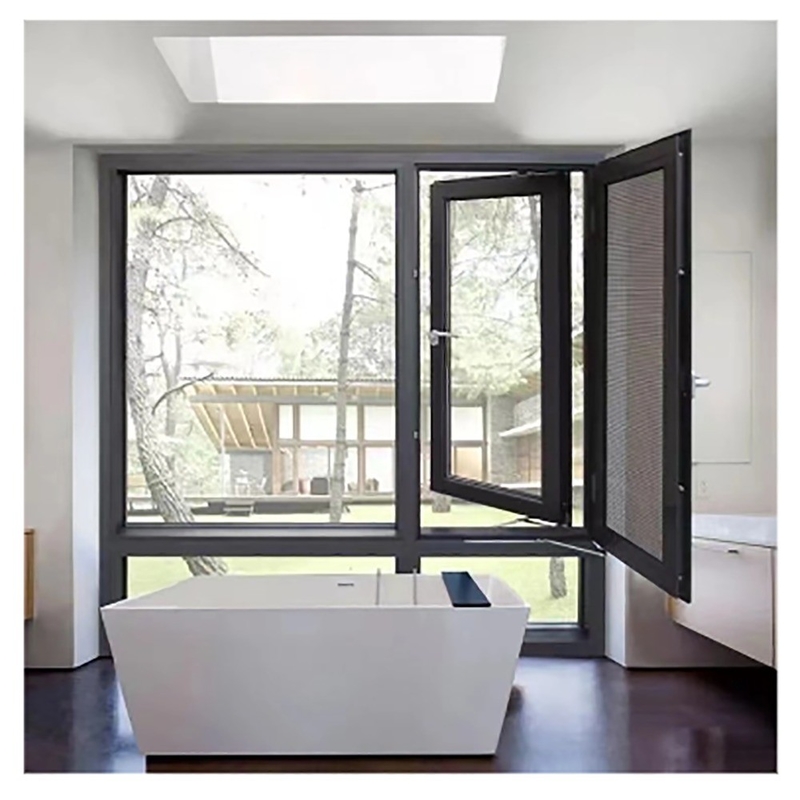 Ventanas correderas de aleación de aluminio de sello de 8 vías para decoración de fachadas de cortinas colgantes