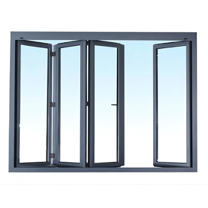 Nivel 9 Resistencia a la presión del viento Ventanas dobladas hechas de perfil de aluminio de ruptura térmica
