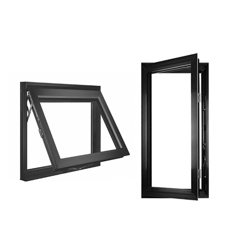 Nivel 8 de estanqueidad al aire Ventanas de toldo de aleación de aluminio de estilo europeo para proyectos comerciales