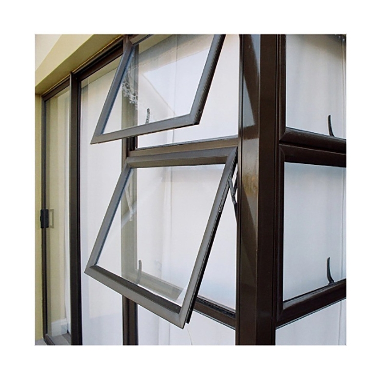 Nivel 8 de estanqueidad al aire Ventanas de toldo de aleación de aluminio de estilo europeo para proyectos comerciales