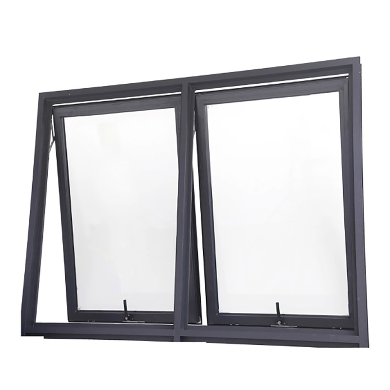 Nivel 8 de estanqueidad al aire Ventanas de toldo de aleación de aluminio de estilo europeo para proyectos comerciales