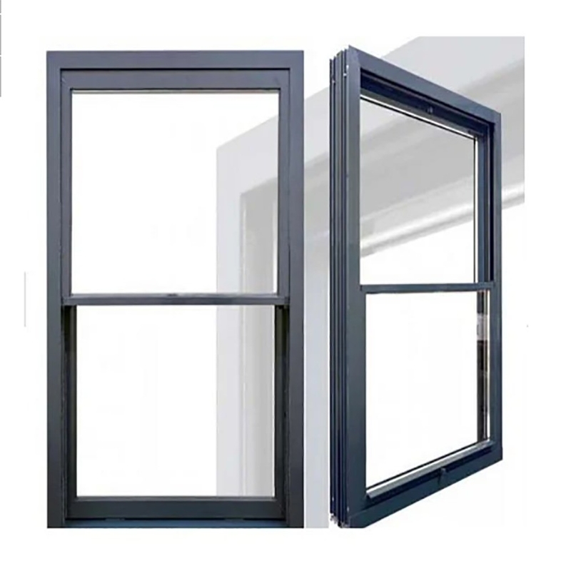 Ventana corredera de aleación de aluminio de estilo de moda con patrón de apertura horizontal por I + D