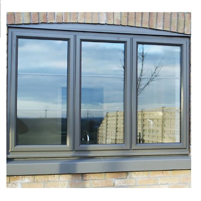 Ventana corredera de aleación de aluminio de estilo de moda con patrón de apertura horizontal por I + D