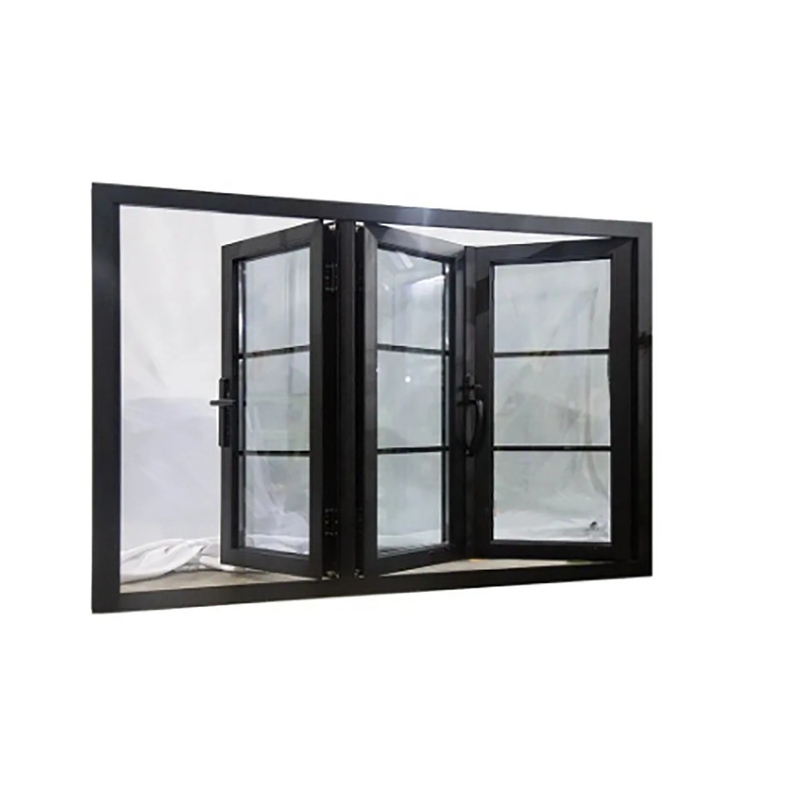 Aluminio de aleación de ventanas bi-plegables insonorizadas y resistentes a la presión del viento para distribuidores