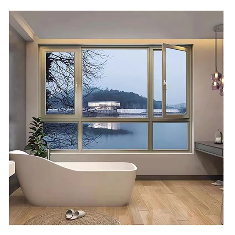 Ventanas corredizas de aluminio de tipo cortina colgante de alta estanqueidad al aire