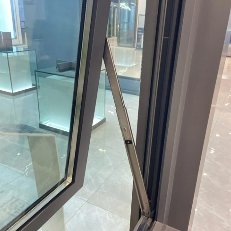 Ventana de aluminio hecha a medida con doble cristal y nivel 8 de estanqueidad al aire