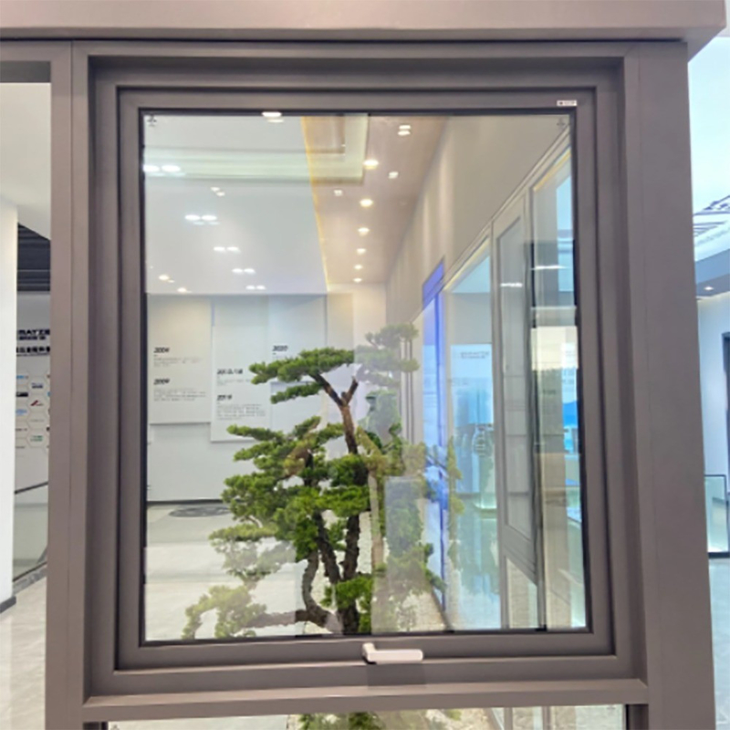 Ventana de aluminio hecha a medida con doble cristal y nivel 8 de estanqueidad al aire
