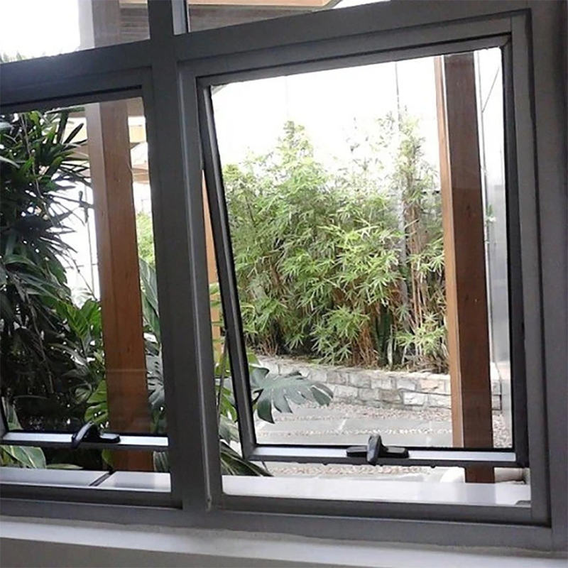 Ventana de aluminio hecha a medida con doble cristal y nivel 8 de estanqueidad al aire