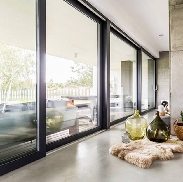 Puertas correderas de aluminio de diseño moderno con aislamiento acústico de 35 dB para residencias