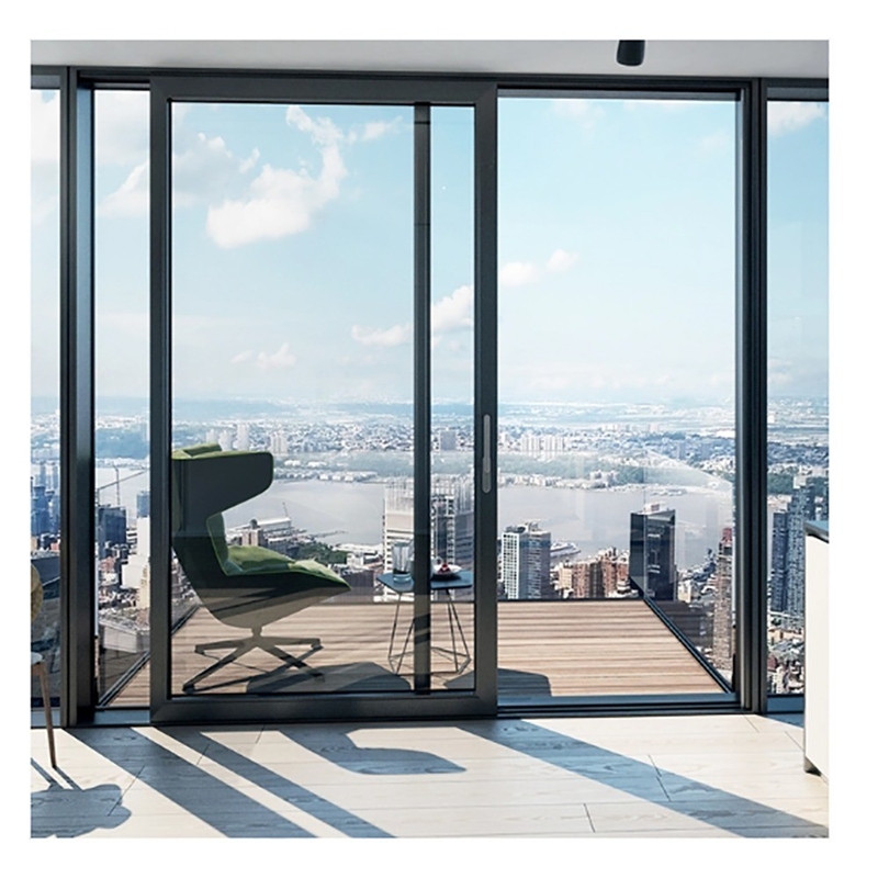 Puertas correderas de aluminio de diseño moderno con aislamiento acústico de 35 dB para residencias