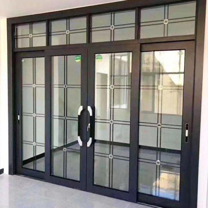 Puertas corredizas de elevador de aluminio con cristal templado para áreas exteriores