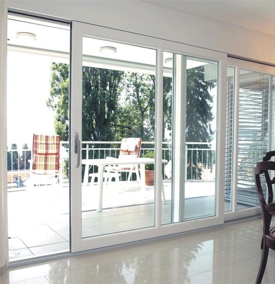 Puertas elevadoras y correderas de aluminio con acero inoxidable 304