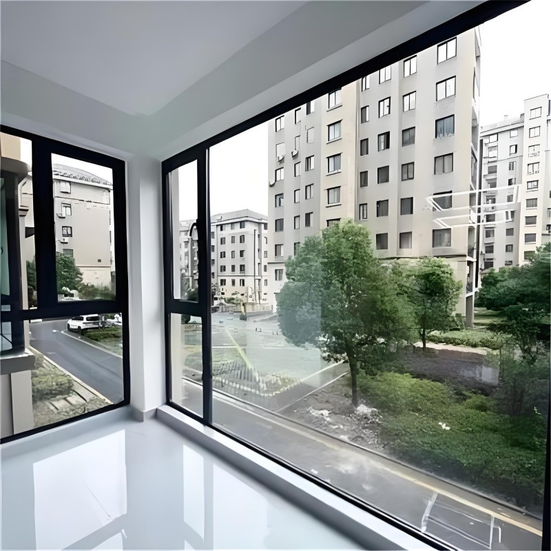 Ventanas de aleación de aluminio resistentes al viento de nivel 9 de eficiencia energética para residencias y negocios
