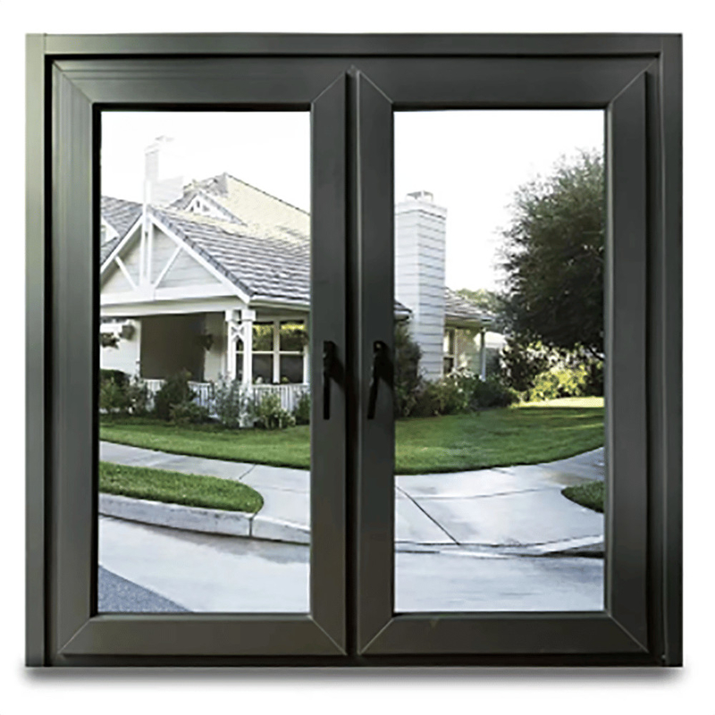 Ventanas de aleación de aluminio resistentes al viento de nivel 9 de eficiencia energética para residencias y negocios