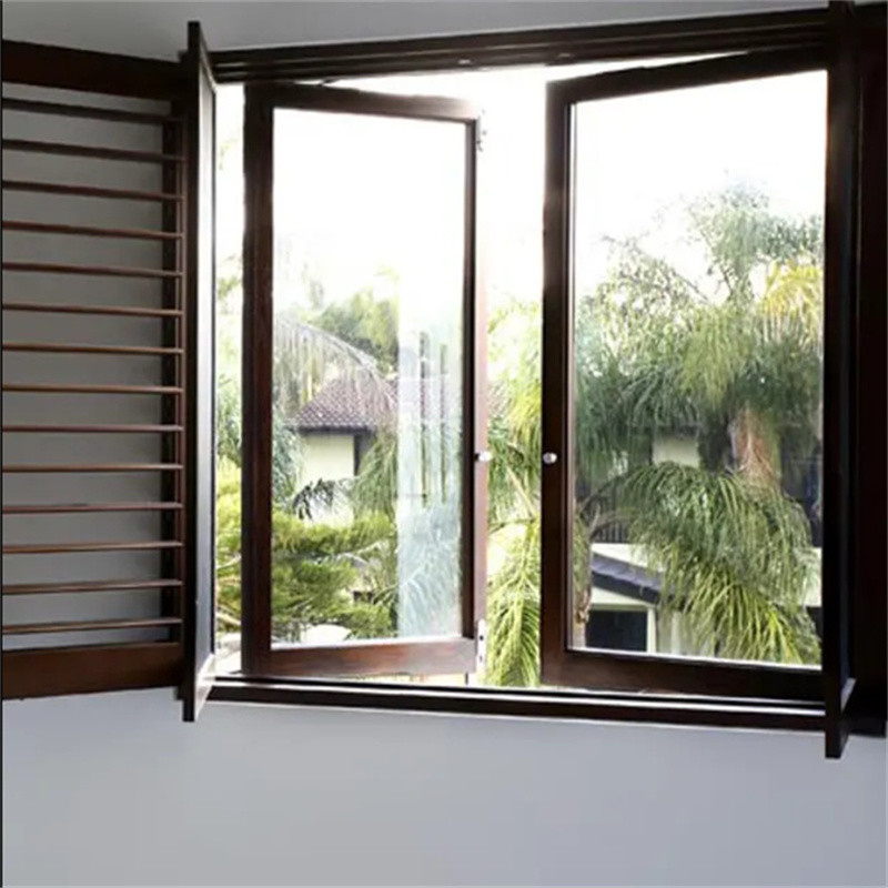 Ventanas de aleación de aluminio resistentes al viento de nivel 9 de eficiencia energética para residencias y negocios