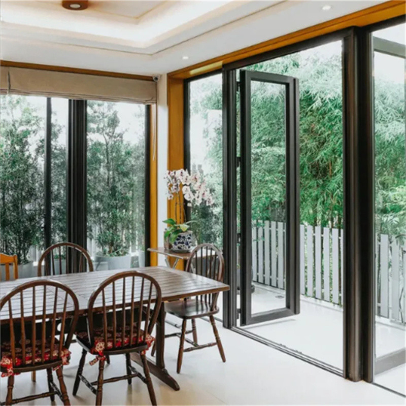 Diseño moderno Puerta impermeable de aluminio de alta calidad para distribuidores de puertas