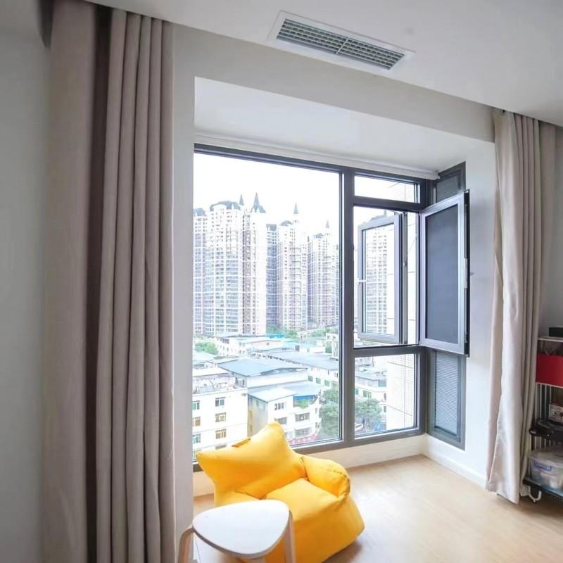 Ventana de aluminio con rotura de puente térmico y eficiencia energética, resistente a la intemperie, para uso residencial y comercial