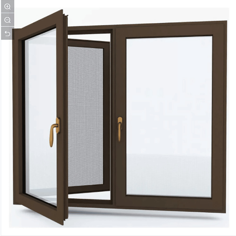 Ventana de aluminio con rotura de puente térmico y eficiencia energética, resistente a la intemperie, para uso residencial y comercial