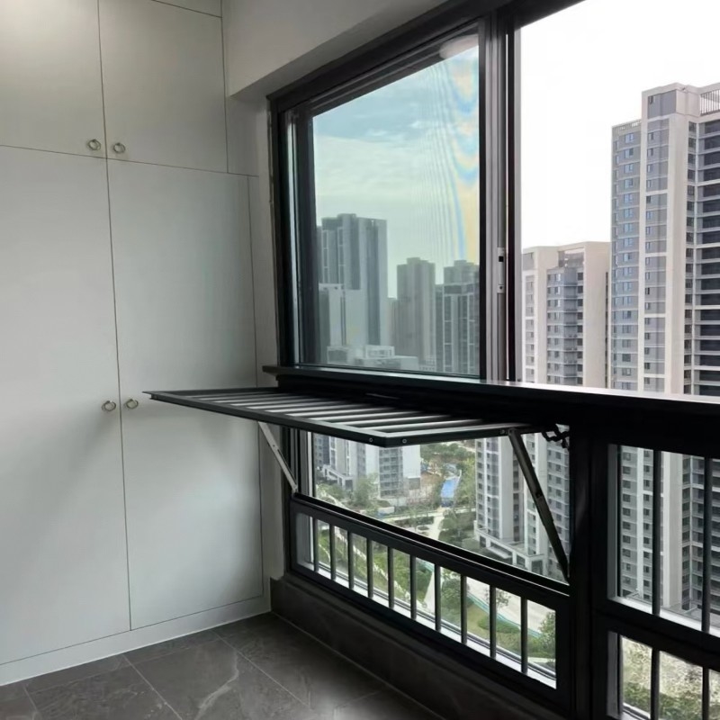 Puerta y ventana proveedor de aluminio Casement ventana insonorizada con nivel 9 resistencia a la presión del viento