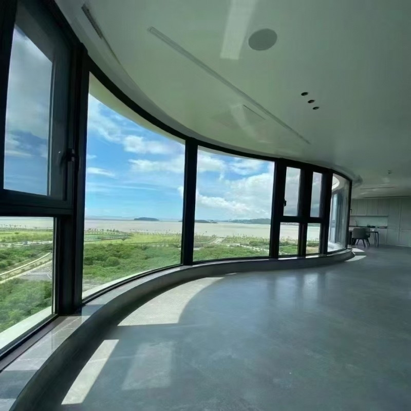 Ventana abatible de estilo francés de aluminio blanco al por mayor de Skate ODM con estanqueidad superior