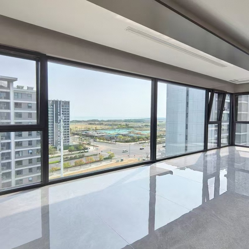 Ventana de aluminio de diseño más reciente con estanqueidad superior para espacios residenciales