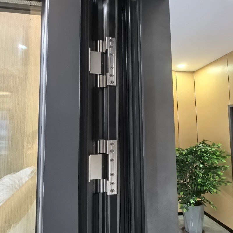 Modern Design Thermal Break Aluminum Casement Entrance Door with Long-service Life for Hotel