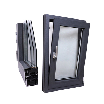 Nivel 6 estanqueidad al agua Personaliza ventanas de vidrio de aluminio y vidrio de vidrio eficiencia energética
