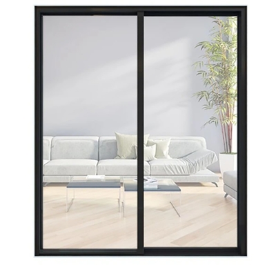 Puertas deslizantes de vidrio de aluminio de marco estrecho con método de apertura de tira y rodadura