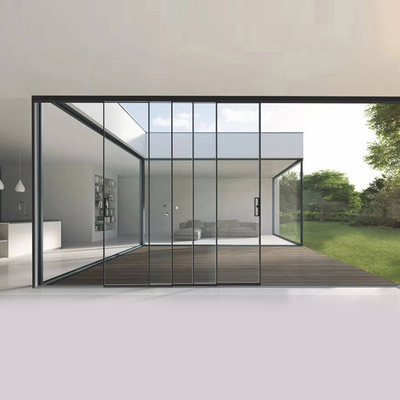 Puertas deslizantes de aluminio de marco estrecho personalizables para ventanas Solución de altos estándares