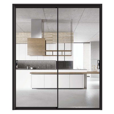 Puerta de vidrio comercial con un coeficiente de aislamiento térmico ≤ 2,1 de las puertas correderas de aluminio