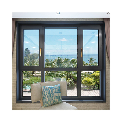 Ventanas de aleación de aluminio resistentes al viento y de alta eficiencia energética para viviendas y negocios