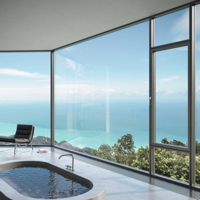 Ventanas de aluminio con pantalla plegable de sello de 8 vías para una eficiencia de diseño moderna
