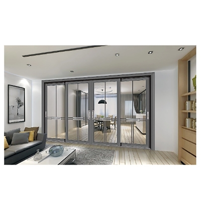 Puertas correderas impermeables de aleación de aluminio comercial para comedor