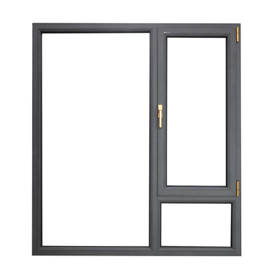 Nivel 8 de estanqueidad al aire de aluminio Casement House Ventanas con malla de acero inoxidable 304