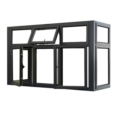 Tamaño personalizado Disminución térmica de aluminio Casamento de vidrio Ventanas para la solución de cortinas colgantes