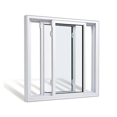 Ventanas correderas de aluminio de doble acristalamiento de 3 pistas con malla de pantalla de acero inoxidable