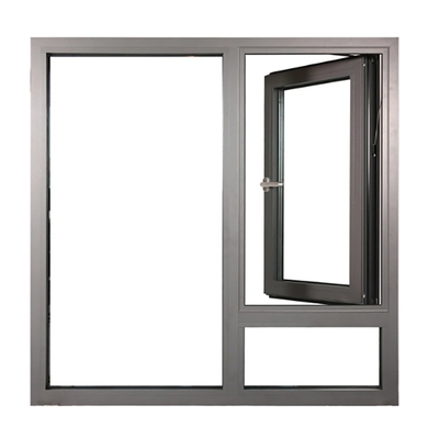 Pantalla plegable de aluminio a prueba de viento con doble acristalamiento