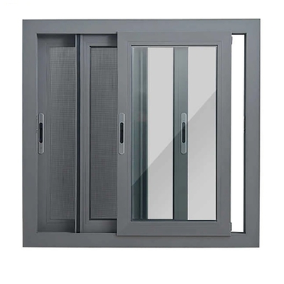 Ventanas correderas de aleación de aluminio de sello de 8 vías para decoración de fachadas de cortinas colgantes