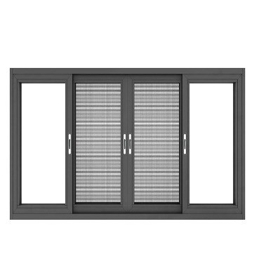 Ventilador de ventanas de aluminio con casilla para proyectos residenciales